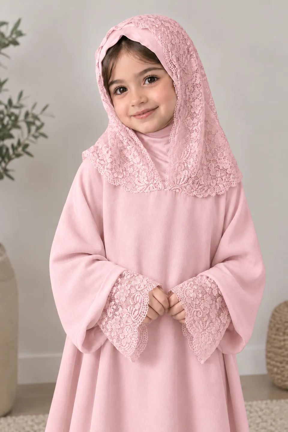 Abaya de prière avec Dentelle